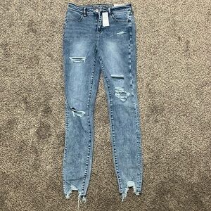 Distressed style jeans. Next level stretch jeggings. Brand new with tags.